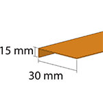 Section 30 x 15 mm