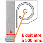 N°2 accès extérieur avec serrure à clé