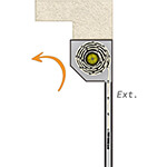 N°1 Enroulement intérieur sous linteau en tableau