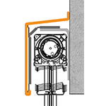 LB2 - Lambrequin pan supérieur incliné