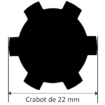 EMBOUT FLASQUE (AL 12 DIAM 180 OCTO40 EMBOUT FLASQUE (AL 12 DIAM 180 OCTO40